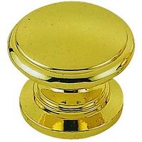 Cabinet Knob, 1 1/4in. Polished Brass