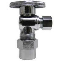 cpvc x compression angle valve, 1/2in. x 3/8in.