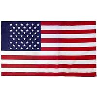 polyester american flag, 29in. x 50in.