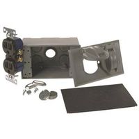 duplex receptacle kit, gray