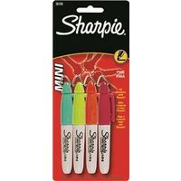 mini sharpie markers, fashion colors 4 pk