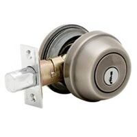 Single Cylinder Deadbolt, Antique Nickel