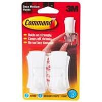 3m decor adhesive hook, white