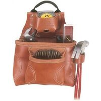Leather Tool & Nail Pouch, 9 Pocket