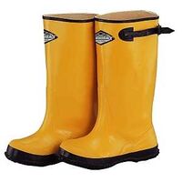 yellow over shoe boot, size 7