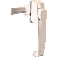 door latch with push button, white