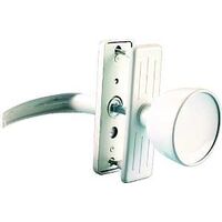 Storm Door Knob and Latch Set, White