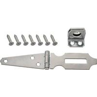 Fixed Safety Hasp, 3 1/2in. Zinc