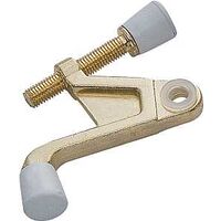 Hinge Pin Door Stop, Bright Brass
