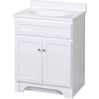 Bathroom Vanity Combination, 24" x 18" White
