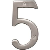 0992842 - NUMBER 5 4IN SATIN NICKEL