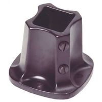 LL Buildsite FF125 Floor Flange Rail, For Use With 1-1/4 in Contemporary Rail, Steel, Black