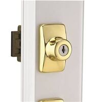 accents georgian deadlock, brass