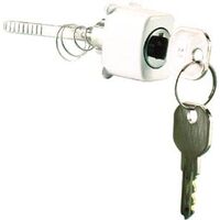 push button keylock rectangle white