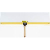 styrene shield with handle, 36in. x 9in.