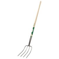 1027119 - FORK 4-TINE WOOD HANDLE