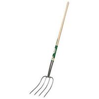 Four Tine Manure Fork with Wood Handle, 54in.