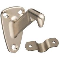 heavy duty hand rail bracket,  3 5/16in. nickel