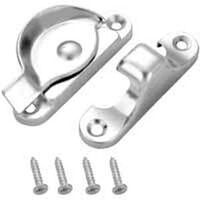 Steel Sash Lock, 2 1/2"  White