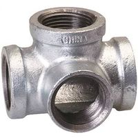 B and K 510-814 Galvanized Pipe Malleable Iron Side Outlet Tee 