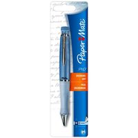 retractable metallic ballpoint pen, black