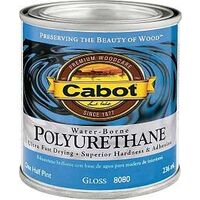 cabot water based polyurethane, 1/2 pt gloss