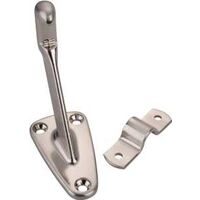 heavy duty handrail bracket, satin chrome