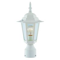 1093798 - 1-LIGHT WHITE POST LANTERN MED