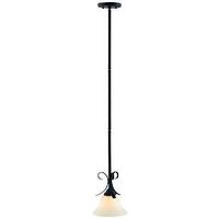 one light mini pendant, matte black