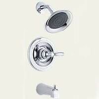 single handle tub & shower faucet, brushed nickel