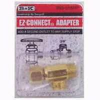 brass adapter tee, 3/8in. x 3/8in.