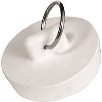 rubber sink stopper, 7/8in.-1in. white