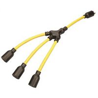 twist lock outdoor adapter, 20 amp  yellow