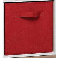 Fabric Drawer, 11in. x 10 1/2in. x 10 1/2in. Red