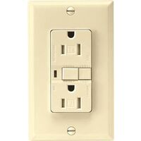 Tamper Resistant GFCI Outlet, Ivory 3 Pk