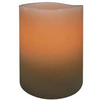 CANDLE PILLAR WAX LED 4IN     