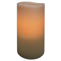 CANDLE PILLAR WAX LED 6IN     