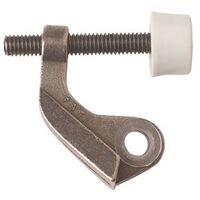 antique nickel door stop