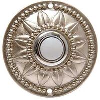 Round Wired Doorbell Button, Nickel