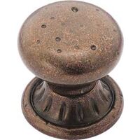 Rustic Stone Circle Knob, 1 1/4in.Bronze