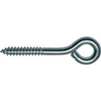 #6 Large Steel Eye Screws Zinc
