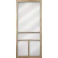 t-bar wood screen door, 32in. natural finish