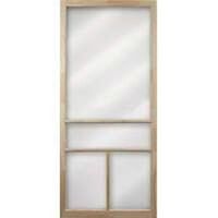T-Bar Wood Screen Door, 32in. Natural Finish
