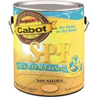 cabot deck & fence finish, 1 gal natural