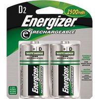 BATTERY RECHARGE NIMH 2PACK/D 