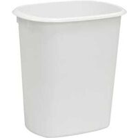 Wastebasket, 40 Qt White