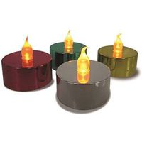 CANDLE TEALIGHT LED COLOR PK6 