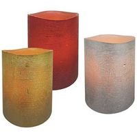 CANDLE PILLAR 3 COLOR ASST 4IN