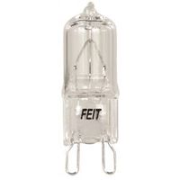 Feit Electric BPQ40/G9 Halogen Lamp, 40 W, 120 V, T4, Bipin GY8.6, 2000 hr - Case of 6