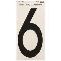 5in. reflective self adhesive #6